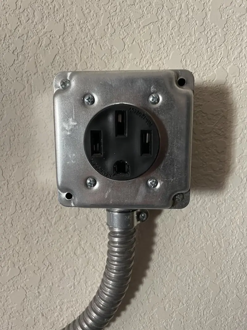 NEMA 14-50 outlet installed for Smart Home Electrical in Highland Heights